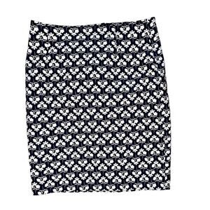 Boden Blue White Floral Petite Pencil Skirt sz 10P NWT Retails $110